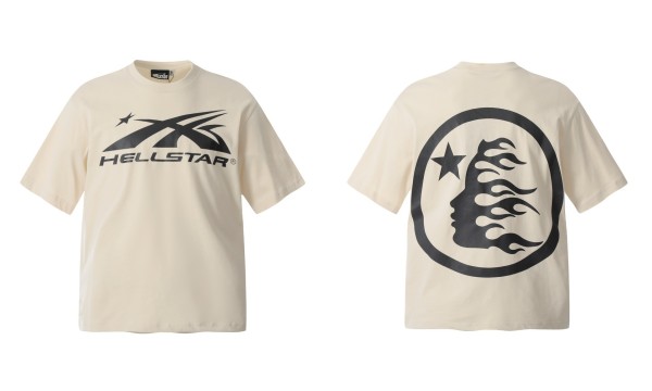 HELLSTAR Kanye Retro Cotton Printing Dyeing Short Sleeve Tee