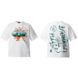 HELLSTAR Kanye Retro Cotton Printing Dyeing Short Sleeve Tee