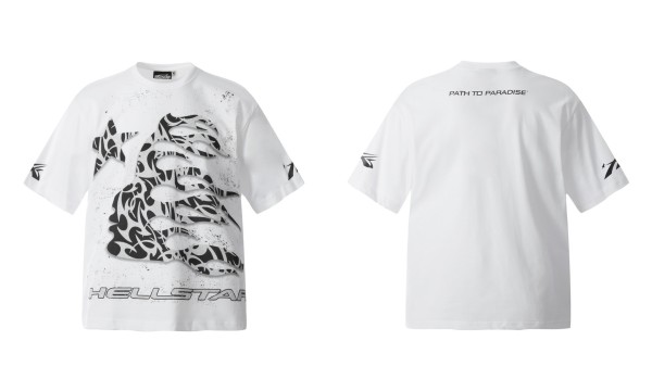 HELLSTAR Kanye Retro Cotton Printing Dyeing Short Sleeve Tee