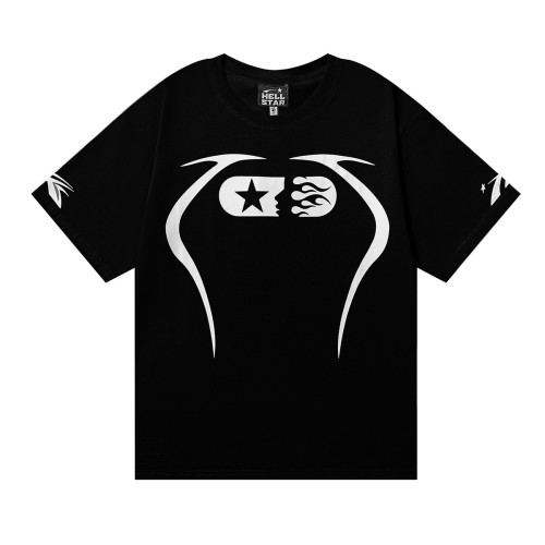 Hellstar Studios Shorts High-street Hip-hop Unisex Athletic Tee-shirt