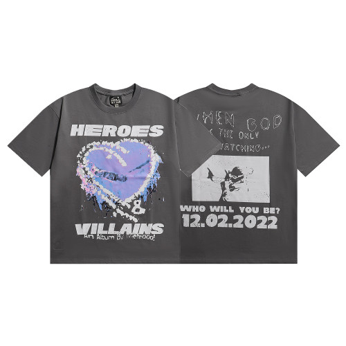 Hellstar Studios Shorts High-street Hip-hop Unisex Athletic Tee-shirt