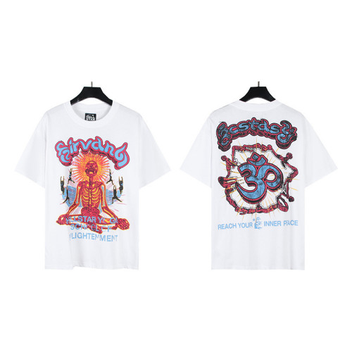 Hellstar Streetwear Brand Cotton Unisex Loose Short Sleeve Crew Neck T-shirts
