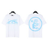 Hellstar Streetwear Brand Cotton Unisex Loose Short Sleeve Crew Neck T-shirts