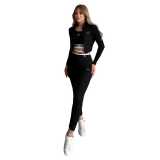 Casual Embroidered Sports Running Yoga Outfit Three Piece Set