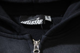 Hellstar Ink Splatter Washed Distressed Terry Unisex Hooded Sweatshirt
