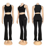 Fashion Yoga Wear High-Elasticity Fitness Wear Running Sports Three Piece Set