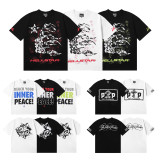 Hellstar Streetwear Brand Cotton Unisex Short Sleeve O Neck T-shirts