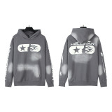 Hellstar Ink Splatter Washed Distressed Terry Unisex Hooded Sweatshirt