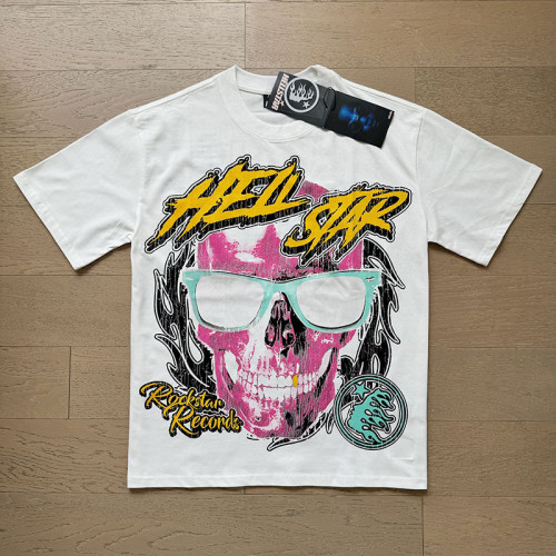 Hellstar Streetwear Brand Cotton Unisex Short Sleeve O Neck T-shirts