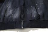 Hellstar Ink Splatter Washed Distressed Terry Unisex Hooded Sweatshirt