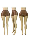 Sexy Elastic Leather Bodycon Hot Pants Shorts
