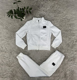 Casual Sports Jacquard Gold Label Casual Jacquard Long-Sleeve Trousers Set