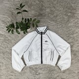 Casual Stand-up Collar Letter Print Baseball Jacket