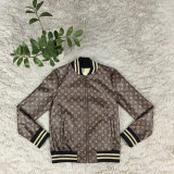 Women's Leather Jacket Zip-up Casual Outerwear
