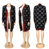 Knitted Cardigan Long Cape Coat