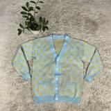 Women Simple Single-breasted Sweater