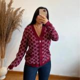Women Simple Single-breasted Sweater