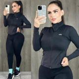 Fashion Quick-drying Sports Fitness Yoga Wear Jacket Outwear