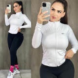 Fashion Quick-drying Sports Fitness Yoga Wear Jacket Outwear