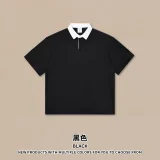 Sorona Cool T-shirt Polo Casual Money Style Short sleeved T-shirt Men's Color blocked T-shirt