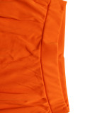 Fashion collar short sleeved high waisted wide leg pants fashion set