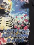 Godspeed Cross border American Rock Street Washed Vintage Style Short Sleeve T (Digital Print) Fabric: 32 count combed double yarn weighing 250 grams