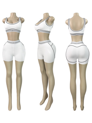 ALO sports and leisure two-piece shorts set
