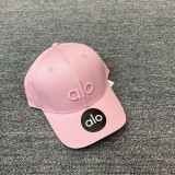 ALO Baseball Cap Women's Hardtop Outdoor 3D Embroidered Sun Cap Sports Duckbill Cap