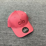 ALO Baseball Cap Women's Hardtop Outdoor 3D Embroidered Sun Cap Sports Duckbill Cap