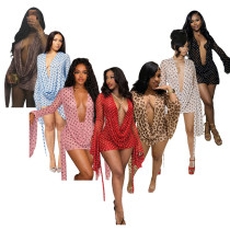 Pure Desire Storm Point Deep V-Bag Hip Dress