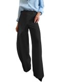 High waisted new design irregular casual suit straight leg pants