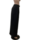Spring and Summer New Arrival High-Waisted Pleated Casual Wide-Leg Pants