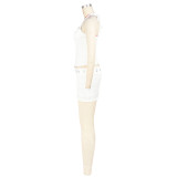 Fashion Pit Bar Machine Eye Strap Double Layer Skirt Set Two Piece Set