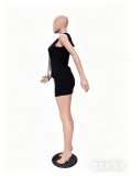 New women's casual slim slit skirt set