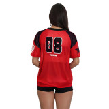 Comfortable mesh loose casual T-shirt street short sleeved top