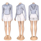 ALO hooded zipper slim fit casual sports sun protection yoga suit top jacket