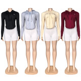 ALO hooded zipper slim fit casual sports sun protection yoga suit top jacket