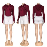 ALO hooded zipper slim fit casual sports sun protection yoga suit top jacket