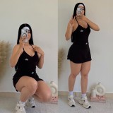 ALO sunscreen quick drying sweat absorbing yoga suit fabric camisole vest skirt two-piece set