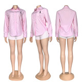 Korean Style Basic Solid Color Shirt