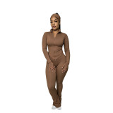 Autumn yoga tight and sexy long sleeved flared pants sports suit