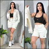 Fashionable and casual cotton set with embroidered elegance, trendy, high-quality, and a three-piece ensemble