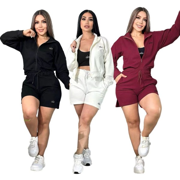 Fashionable and casual cotton set with embroidered elegance, trendy, high-quality, and a three-piece ensemble