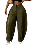 European and American commuting casual pants with loose silhouette