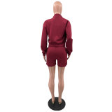 Fashionable and casual cotton set with embroidered elegance, trendy, high-quality, and a three-piece ensemble
