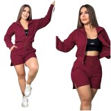 Fashionable and casual cotton set with embroidered elegance, trendy, high-quality, and a three-piece ensemble