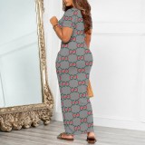 Digital printed dress (pocket)