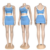 ALOYoga vest short skirt set, fitness running exercise tennis yoga suit two-piece set