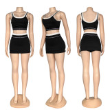 ALOYoga vest short skirt set, fitness running exercise tennis yoga suit two-piece set