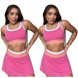 ALOYoga vest short skirt set, fitness running exercise tennis yoga suit two-piece set